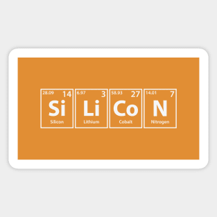 Silicon Elements Spelling Sticker